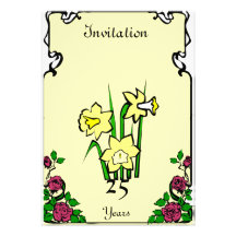 Årsdag -" daffs - anpassade unika inbjudningar
