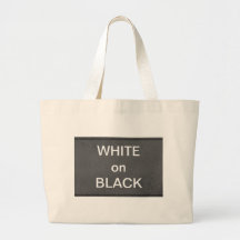 Art101 BNW cirklar n-text tar prov - vit på svart Tote Bag