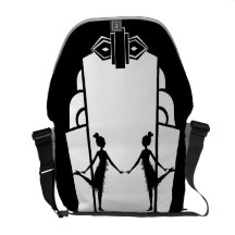 Art décoklaffar messenger bag