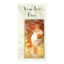 Art nouveau anpassade foto kort
