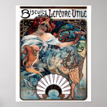 Art nouveau för Mucha kexdam Posters