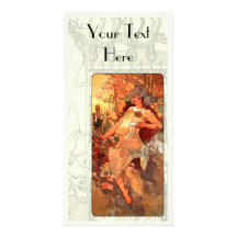 Art nouveau foto kort
