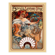 Art nouveau - Lefeure-Utile kexar Vykort