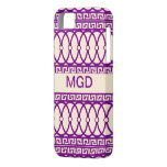 Art nouveau som upprepar det magentafärgade mönste iPhone 5 fodral