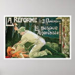 Art nouveauaffisch:  La Réforme av Privat Livemont