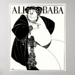 Art nouveauillustration: Beardsley - Ali Baba Print