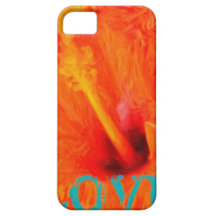 art - orange_hibiscus iPhone 5 case