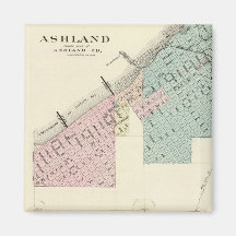 Ashland och Menomonie, Wis Magnet För Kylskåp