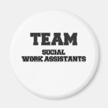 Assistenter för socialt arbete för lag magneter för kylskåp