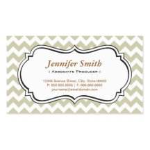 Associate Producer - Chevron Simple Jasmine Business Cards