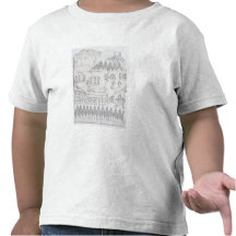 Assyrier som flyttar en bevingad tjur på en pulka, tee shirts
