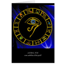 ASTRAL ÖGA-/BLÅTTTALISMAN KORT