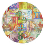 AstrologiZodiacsymboler och tecken Dinner Plates