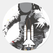 Astronaut Klistermärke