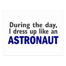 ASTRONAUT under dagen Vykort