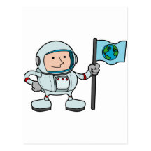 Astronaut Vykort