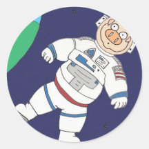 Astronautgris Klistermärke