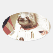 AstronautSloth Klistermärke