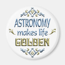 ASTRONOMI är guld- Kylskåpsnagnet