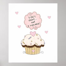 Äta en muffin posters