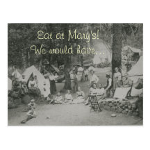 Äta på Marys! Vykort