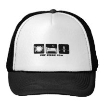 äta sömn ror baseball hat