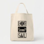 Äta sömn seglar toto hänger lös 3 tote bags