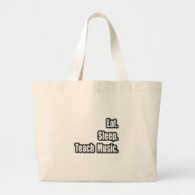 Äta sömn undervisar musik tote bag