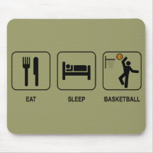 Äta sömnbasket Mousepad Musmattor
