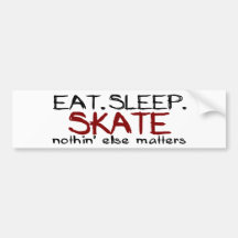 Äta sömnskridskon bildekaler