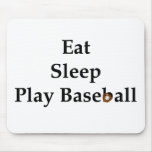 Äta, sova, leka baseball Mousepad Mus Mattor