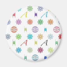 AteismMonogram Magnet För Kylskåp