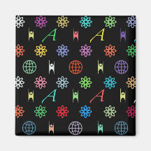 AteismMonogram Magnet För Kylskåp