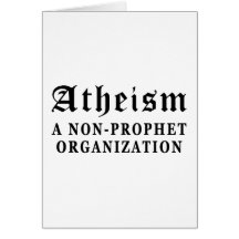 AteismNon-Profet Hälsningskort