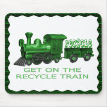 ÅTERVINNA TRAIN-MOUSEPAD MUS MATTA
