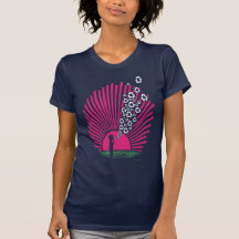 Återvinnan bubblar t-shirts