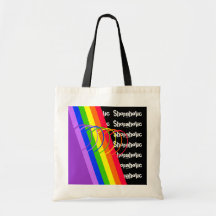 Återvinningsbart hänger lös och bär på tote bag