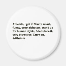 #Atheistsateister, får jag det: Kylskåpmagneter