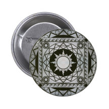 Atlantean hantverksilver på grönt läder knappar