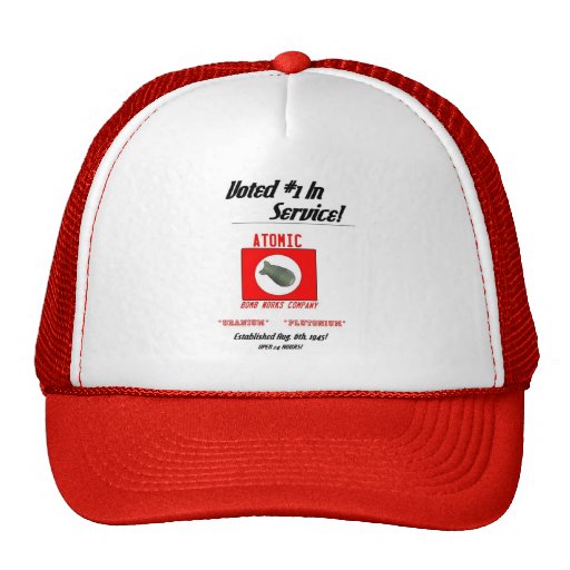 "Atom- bombardera arbeten ", Trucker Keps