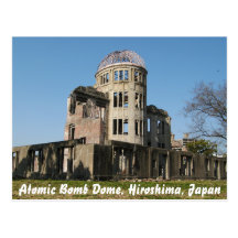 Atom- bombardera kupolen, Hiroshima, Japan Vykort