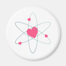 Atom- hjärta magneter för kylskåp