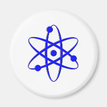 atomblått kylskåps magneter