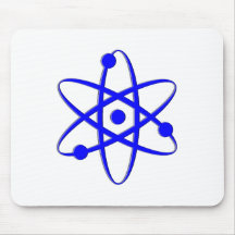 atomblått musmattor