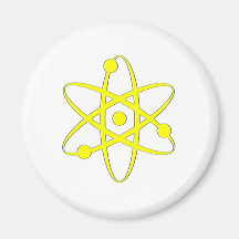 atomgult kylskåpmagneter