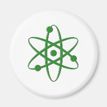atommörk - grönt magneter