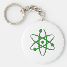 atommörk - grönt nyckel ring