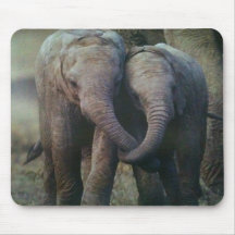 ATT ÄLSKA FÖR ELEFANT KOPPLAR IHOP MOUSEPAD MUSMATTA