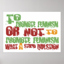Att att främja feminism posters