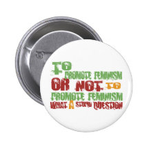 Att att främja feminism knappar